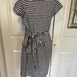 Striped Black and White Dress